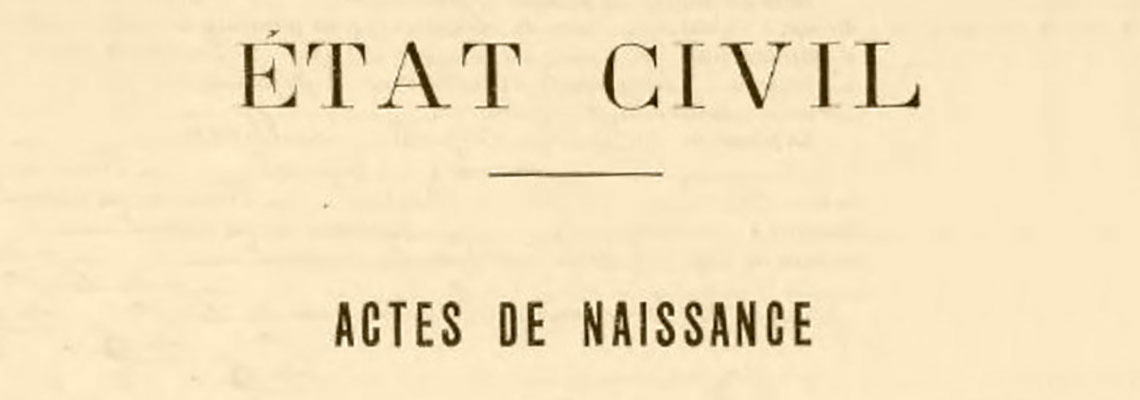 acte d'état civil